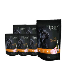 DOLINA NOTECI PIPER Animals z przepiórką 10x500 g mokra karma dla psa