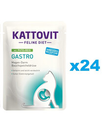 KATTOVIT Feline Diet Gastro Indyk z ryżem 24 x 85 g