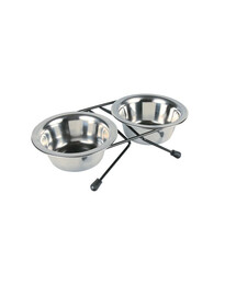 Stojak z miskami 2 x 1.8l