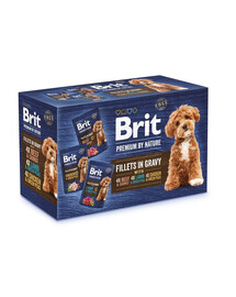 Premium by Nature Dog Fillets in Gravy Multipack 12x85g mokra karma w sosie dla dorosłych psów