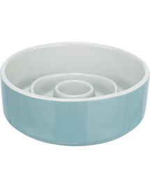 Slow Feeding Miska ceramiczna szaro/niebieska 0.45 l