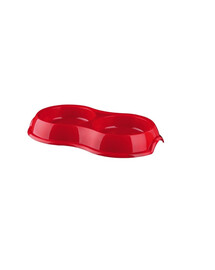 Miska plastikowa podwójna. 2 x 0.2 l/ śr.11 cm