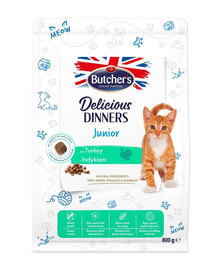 BUTCHER'S Functional Cat Kitten dla kociąt z indykiem 800 g