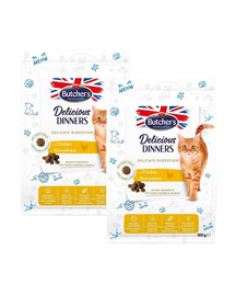 BUTCHER'S Functional Cat Sensitive dla wrażliwych kotów z kurczakiem 2x800 g