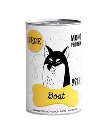 PAKA ZWIERZAKA PEPE Goat Nassfutter mit Ziege Monoprotein für alle Hunde 800 g