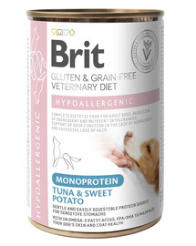 Veterinary Diet Dog Hypoallergenic Monoprotein Tuna 400g z tuńczykiem dla psów z alergiami i problemami skórnymi