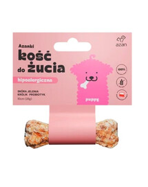 Kość ze skóry jelenia dla szczeniaka Puppy 10cm