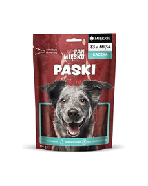 PAN MIĘSKO Streifen Ente Leckerli für Hunde 100 g