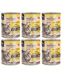 WIEJSKA ZAGRODA Nassfutter Pute mit Lamm für adulte Hunde getreidefrei 6x800 g