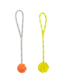 TRIXIE Schwimmender Ball am Seil, Naturgummi ø 7/35 cm, 1 St.