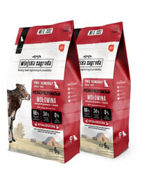 WIEJSKA ZAGRODA Trockenfutter mit Rind Monoprotein für adulte M/L Hunde 2x6 kg
