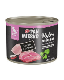 PAN MIĘSKO Nassfutter Huhn mit Kalbfleisch für Kätzchen 200 g