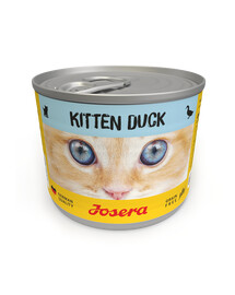 JOSERA Kitten Nassfutter mit Ente für Kätzchen 6 x 200g