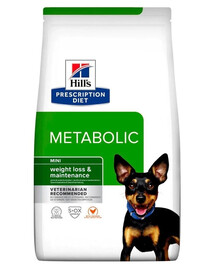 HILL'S Prescription Diet Metabolic Mini Weight loss and Maintenance für übergewichtige Miniaturhunde 1 kg