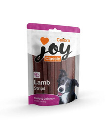CALIBRA Joy Classic halbfeuchte Lammstreifen Snacks für Hunde 80g