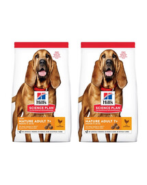 HILL'S Science Plan 7+ Dog Mature Light Medium Chicken für ältere Hunde 2x14 kg
