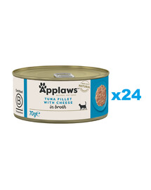 APPLAWS Cat Adult Tuna with Cheese in Broth tuńczyk z serem w bulionie 24x70 g