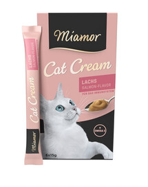 MIAMOR Cat Cream krem z łososia 6 x 15 ml