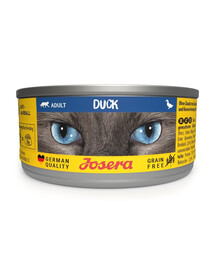 JOSERA Adult Duck Nassfutter mit Ente für adulte Katzen 85g