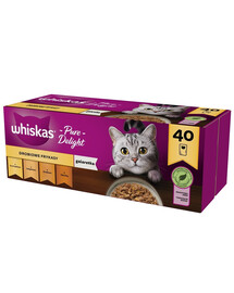 Potrawka Adult 40x85g Smaki Drobiowe - mokra karma dla kotów w galaretce (z kurczakiem, z kaczką, z drobiem, z indykiem)