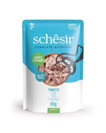 SCHESIR Tuńczyk w galarecie dla kotów 85 g