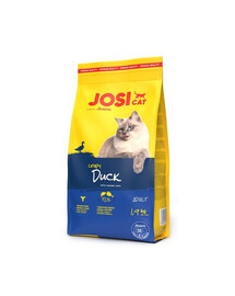 JOSERA JosiCat Crispy Duck mit Ente für ausgewachsene Katzen 2x1,9 kg