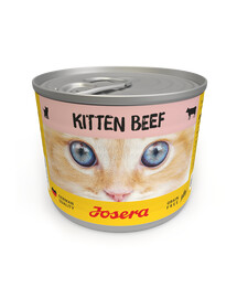 JOSERA Kitten Nassfutter mit Rind für Kätzchen 24x200g