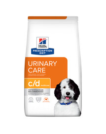 HILL'S Prescription Diet Canine c/d Multicare Trockenfutter für Hunde mit Harnwegsproblemen 4x1,5 kg