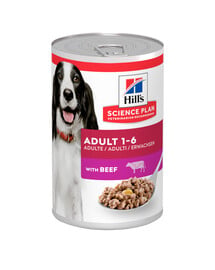 HILL'S Science Plan Canine Adult Beef mit Rindfleisch für adulte Hunde 12x370 g
