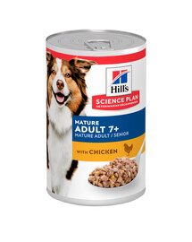 HILL'S Science Plan Canine Mature Adult Chicken für ältere Hunde mit Hühnchen 24x370 g