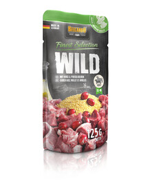 BELCANDO Wild Nassfutter mit Hirschfleisch, Hirse und Preiselbeeren 12x125 g