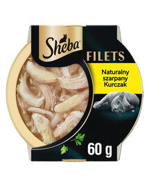 SHEBA Filets mit Huhn in Soße Nassfutter für Katzen z kurczakiem w sosie 60 g