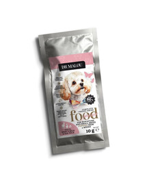 DR MALOU Puppies Gefriergetrocknetes Entenfutter mit Ziegenmilch und Eigelb, 10 g Trockenfutter für Welpen