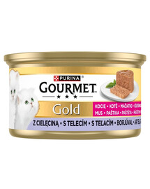 PURINA GOURMET Gold Nassfutter mit Kalb für Kätzchen 85 g