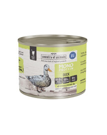 COUNTRY OF ANIMALS Nassfutter Monoprotein Ente für adulte Katzen 200g