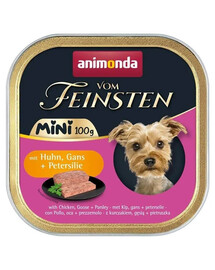 ANIMONDA Vom Feinsten Nassfutter mit Huhn, Gans und Petersilie für kleine Hunderassen 6x100g
