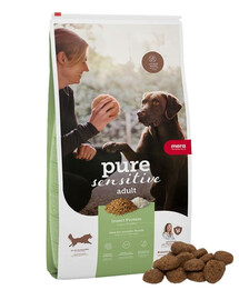 Mera Pure Sensitive Insect Protein Trockenfutter mit Insektenprotein für empfindliche Hunde 4 kg