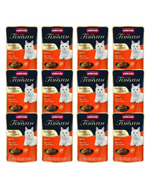 ANIMONDA Vom Feinsten Fines mit Filets Adult Kaczka i filet z indyka 12x85g mokra karma dla kotów