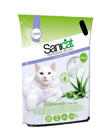 Diamonds Aloe Vera 5 l chłonna ściółka do kuwety dla kotów