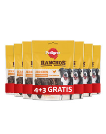 PEDIGREE Ranchos Jerkies Snacks mit Huhn für Hunde 7 x 70g
