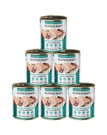 RAFI Super z perliczką i wątróbką wołową 6x800g pasztet dla psów 