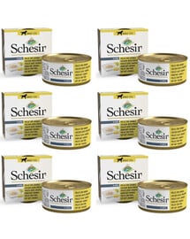 SCHESIR Nassfutter Hähnchen mit Ananas für adulte Hunde 6x150 g