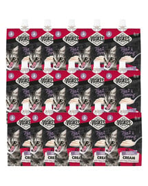 VOSKES Treat&Topping cremiger Snack mit Thunfisch und Makrele für Katzen getreidefrei 15x90 g
