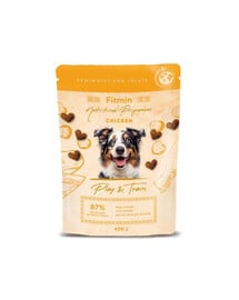 FITMIN NP Play and Train Halbweiche Trainingssnacks mit Hähnchen 400g