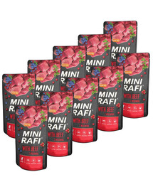 RAFI Mini Nassfutter mit Rindfleisch für adulte kleine Hunde getreidefrei 10x150 g