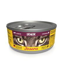 JOSERA Senior Cat Nassfutter mit Huhn für ältere Katzen getreidefrei 85 g