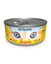JOSERA Kitten Duck Nassfutter mit Ente für Kätzchen getreidefrei 85 g