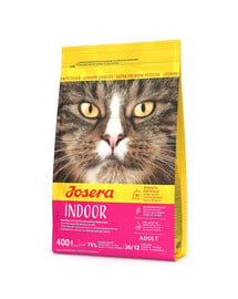 JOSERA Indoor getreidefreies Futter für kastrierte Katzen und Wohnungskatzen 400 g