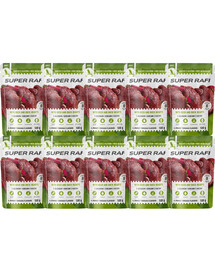 SUPER RAFI Nassfutter Pastete mit Wild und Entenherzen für adulte Hunde aller Rassen getreidefrei 10x500 g