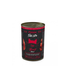 FITMIN For Life Nassfutter mit Rind in Soße für Katzen getreidefrei 400 g